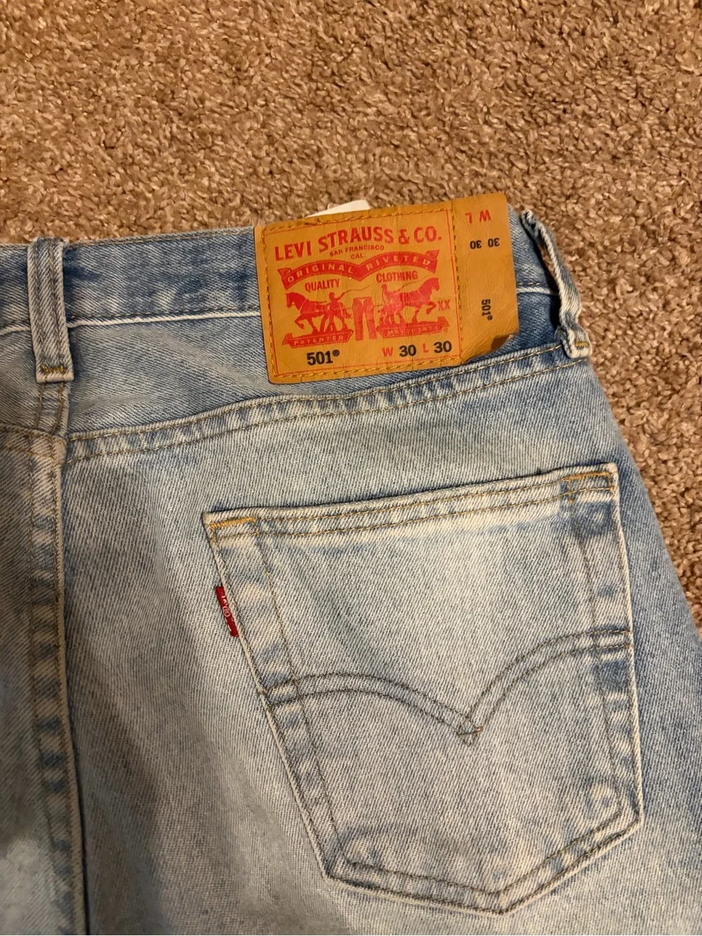 Levi’s 501 Men's Straight-Leg Jeans 30x30